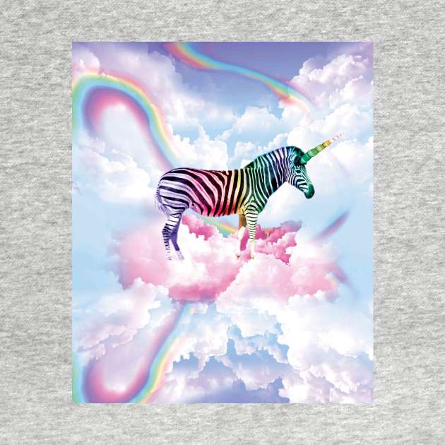 Rainbow Zebra Unicorn by Random Galaxy